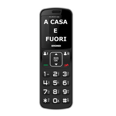 CELLULARE BRONDI AMICO HOME NERO